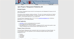 Desktop Screenshot of apexpm.net