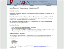 Tablet Screenshot of apexpm.net